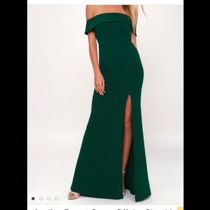 Aveline off the shoulder Maxi Dress.